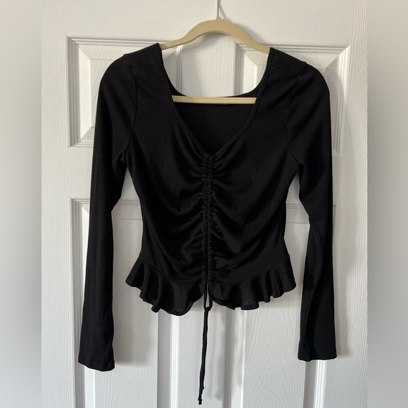 Black semi cropped trop - Picture 1 of 3